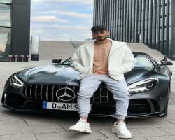 He enjoys riding luxurious cars and flaunts his driving skills.